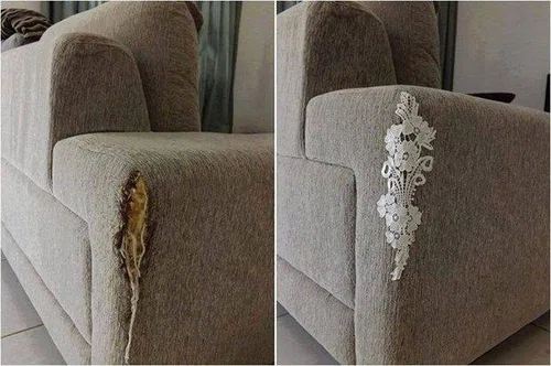Sprytny sposób na zniszczoną kanapę