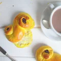 Lussebullar - szafranowe bułeczki Św. Łucji