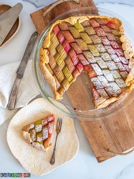Tarta z rabarbarem