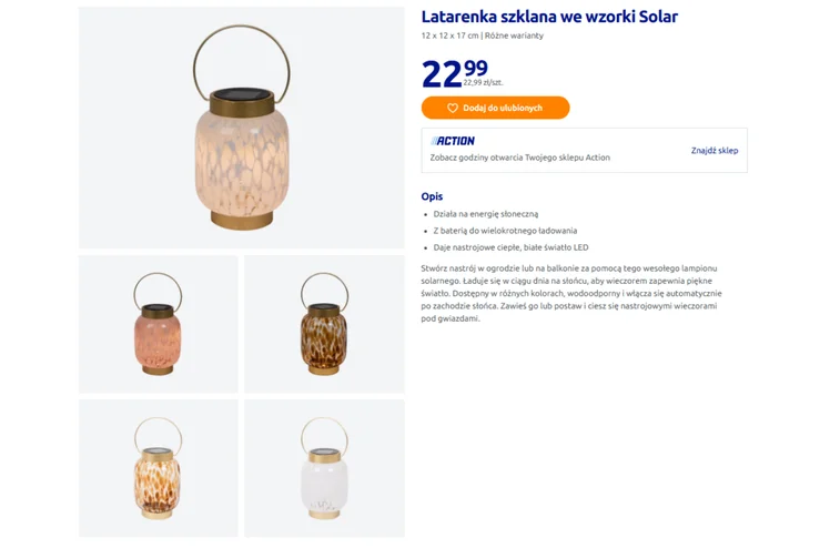 Zdjęcie Ta solarna lampka zamieni taras w bajkową oazę relaksu! Wzory na szkle i stonowane światło koją zmysły #1