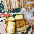 Przepyszny sernik z dużą ilością mleka w proszku na cieście sypanym piernikowym
