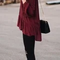Bordowa tunika