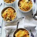 Crumble, czyli brzoskwinie i banany zapiekane pod kruszonką