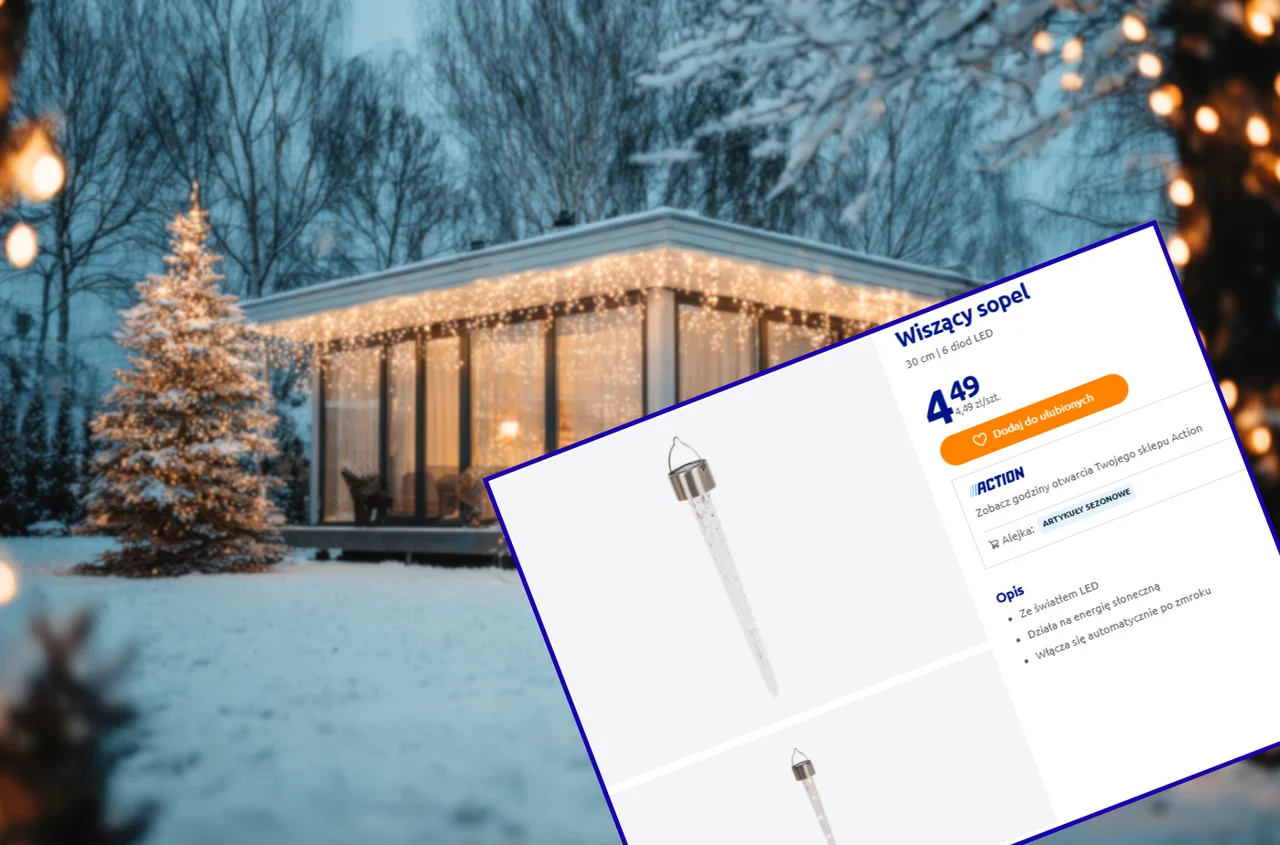 Te wiszące sopelki z Action za 4 zł to hit klientów! Zero rachunków i kabli, a balkon lub ogród jak z boskiej mroźnej krainy