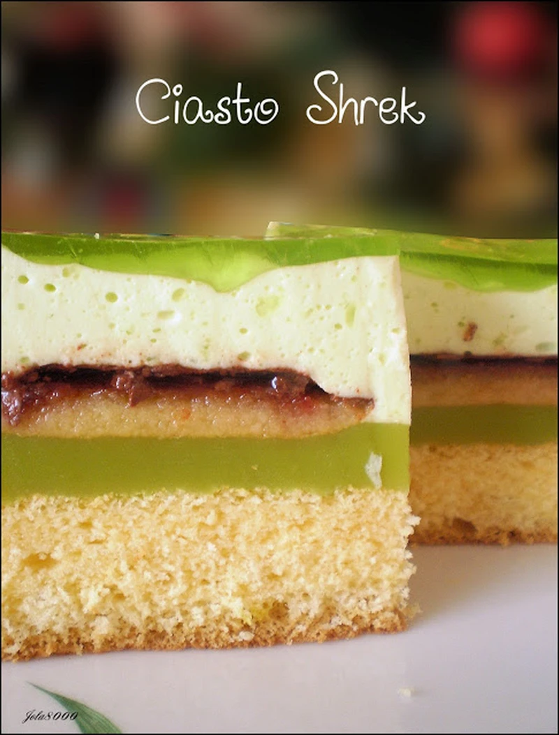 Shrek - zielone ciasto