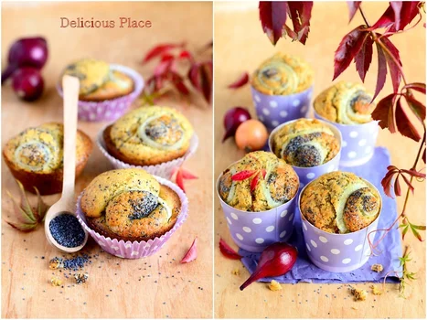 Muffiny cebulowo-makowe