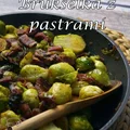 Smażona brukselka z pastrami