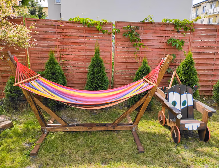 Stelaż na hamak – diy.