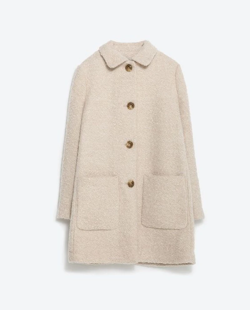 płaszcz w stylu oversize