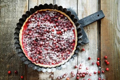 TARTA Z ŻURAWINĄ