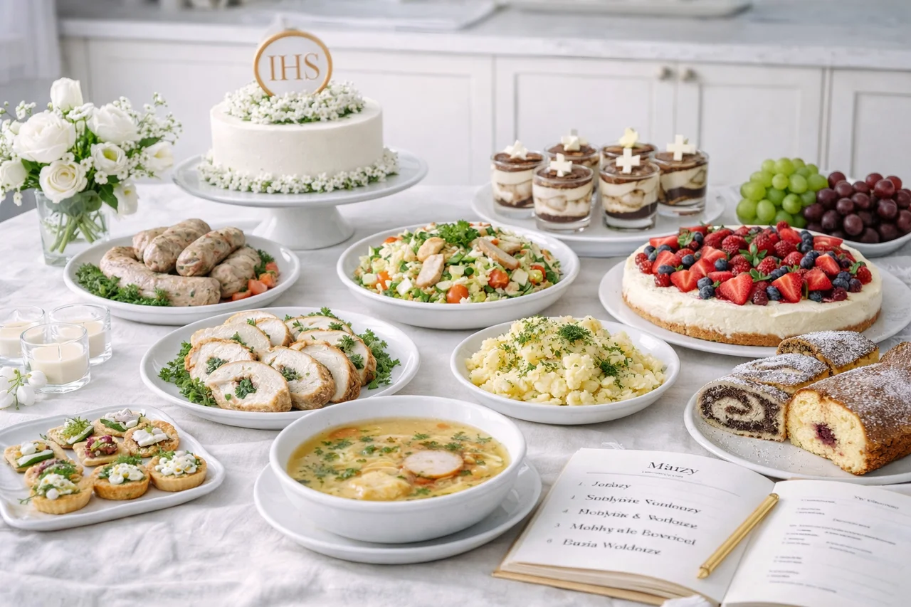 Komunia w domu - ten plan menu ułatwia przygotowanie przyjęcia