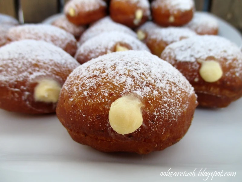 Pączki zmniaczane z budyniem