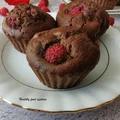 Muffinki czekoladowe z malinami