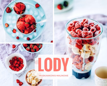 Lody truskawkowo-malinowe