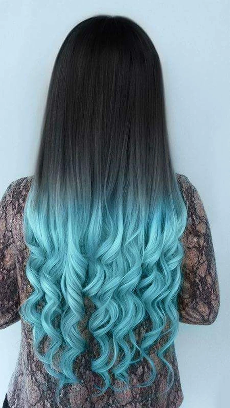 Niebieskie ombre
