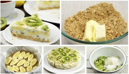 Ciasto z kiwi i bananem