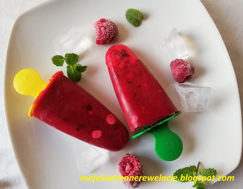 Sorbet malinowo-miętowy (bez cukru)
