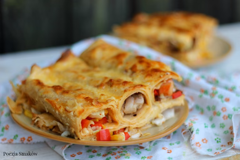 Naleśnikowa zapiekanka gyros
