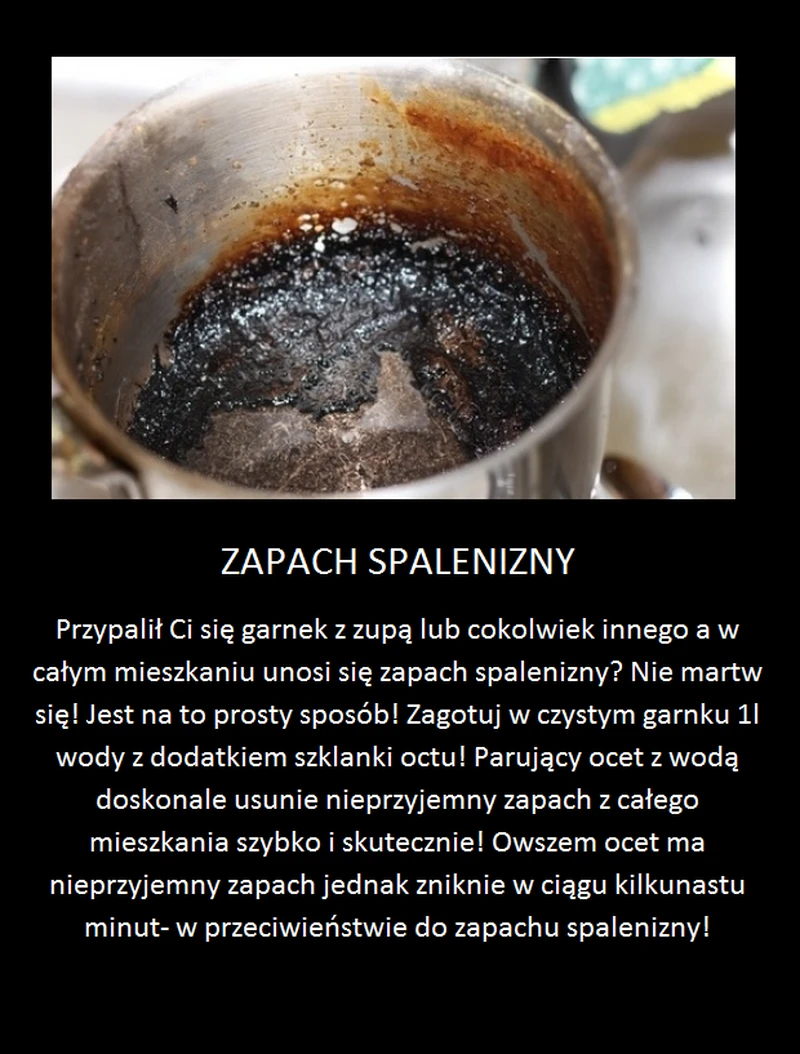 Super trik na pozbycie się zapachu spalenizny