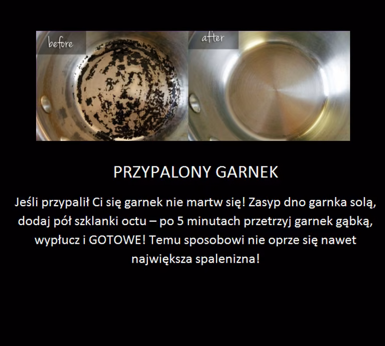 Super sposób nawet na najbardziej przypalony garnek!