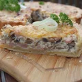 Quiche z boczkiem i pieczarkami-inaczej tarta na słono