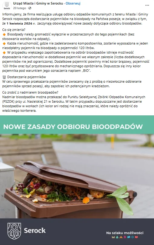 Zdjęcie Nowe pojemniki i zmienione zasady segregacji śmieci w polskiej gminie! Od 1 kwietnia 2026 takich worków już nie odbiorą #1