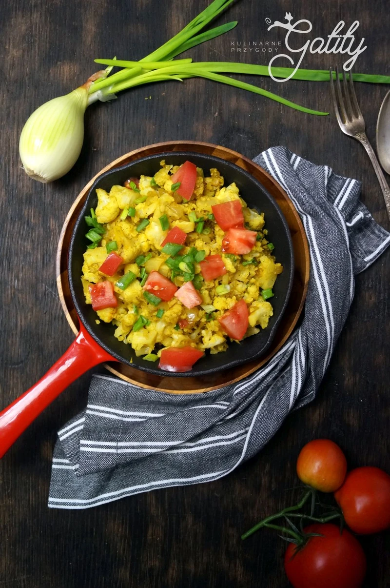 Wegańska kalafiornica z pomidorem ( dieta dr Dąbrowskiej)