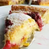 Pomarańczowy placek a'la creme brulee