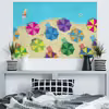 PLAŻING - NOWOCZESNY OBRAZ DO SALONU - 120X80 CM