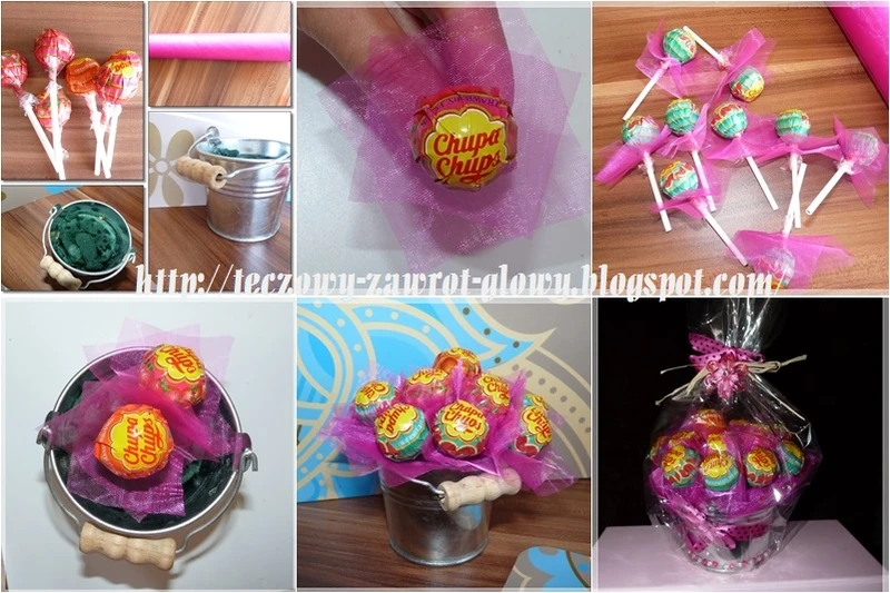 bukiet z Chupa Chups