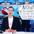 Protest w rosyjskiej TV na żywo! Dziennikarka została zatrzymana