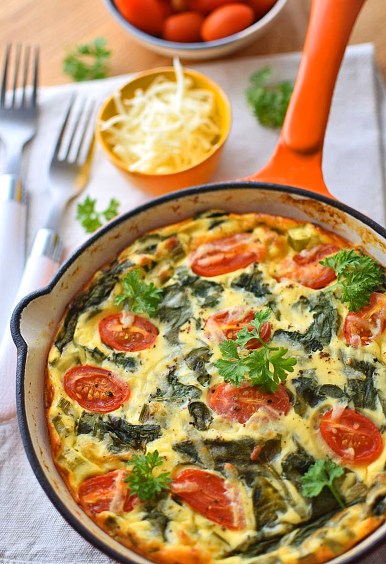 Omlet ze szpinakiem