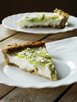 FIT tarta owsiano-kokosowa z kiwi