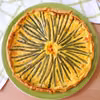 Quiche z fasolką szparagową w sosie śmietanowo-szafranowym