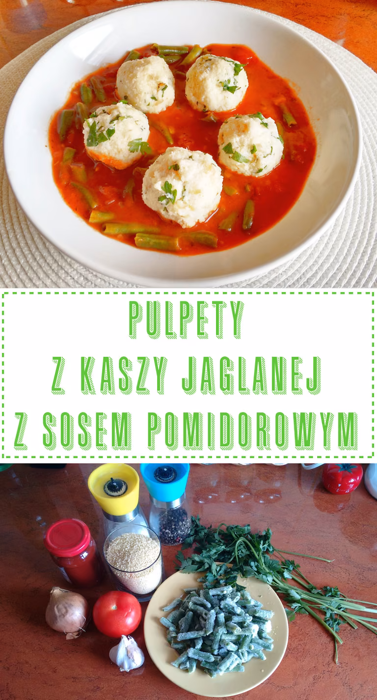 Pulpety z kaszy jaglanej z sosem pomidorowym