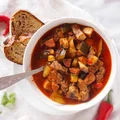 Beef, chorizo and zucchini stew