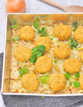 Pieczone Falafele na Ryżu