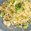 Wegańska carbonara ze szparagami