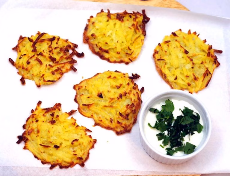 Pieczone placki ziemniaczane