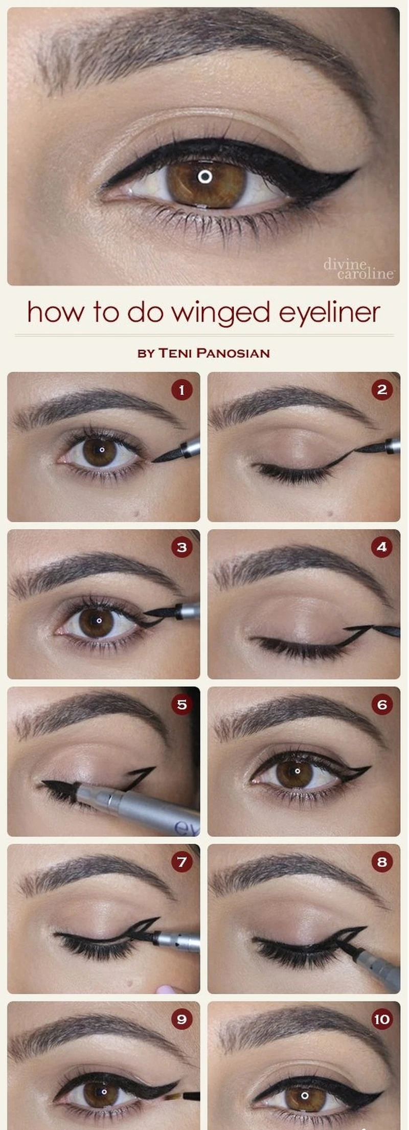 Niesamowita kreska eyelinerem- krok po kroku