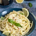 Jednogarnkowe cytrynowe spaghetti