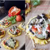 Zapiekana polenta z warzywami