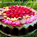 Czekoladowy Tort Rocher z Malinami