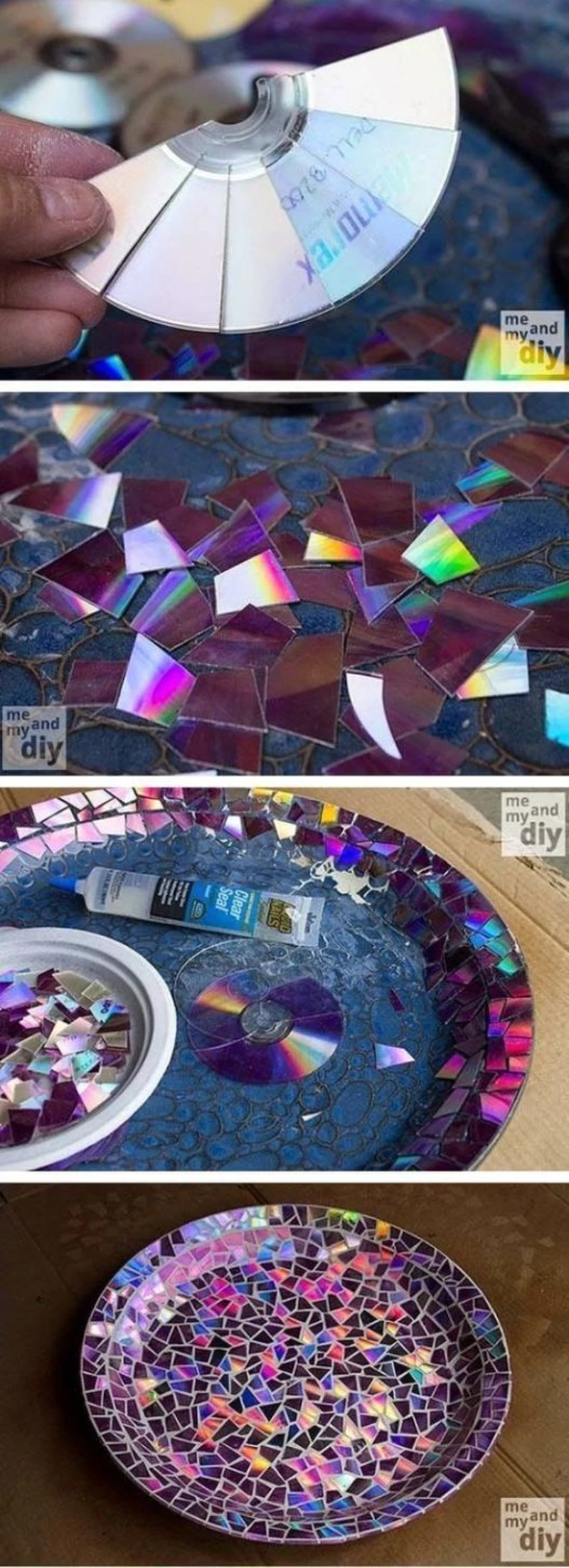 DIY- taca z płyt CD