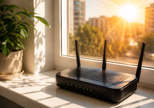 Masz router na parapecie? Podczas upałów może działać znacznie gorze