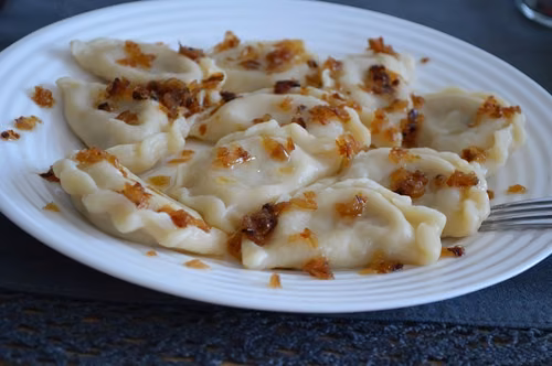 Pierogi z białą kapustą