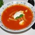 Zupa pomidorowa ze świeżych pomidorów