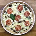 Tarta ze szpinakiem, fetą i pomidorami