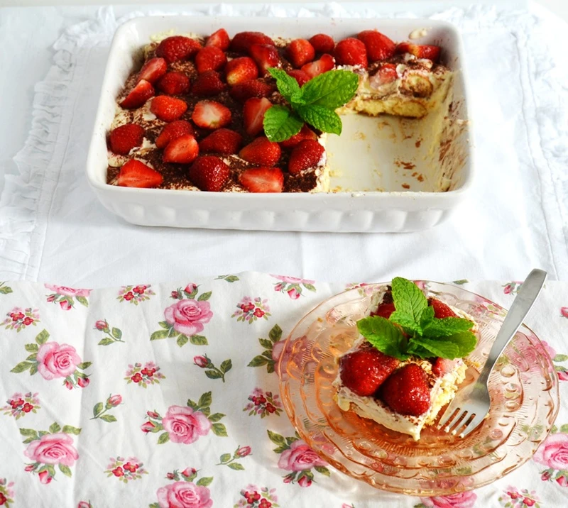 Tiramisu z truskawkami - PRZEPIS
