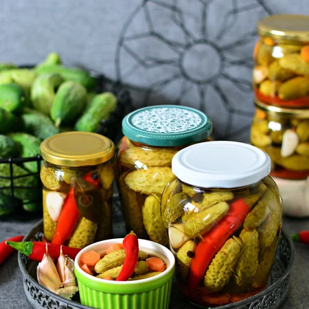 Krokodylki, czyli mini ogóreczki na ostro